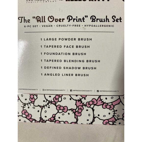 Limited Edition Hello Kitty Makeup Brush Set Lot 6 Sets New In Box - Picture 9 of 13